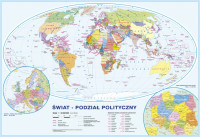 Mapa na biurko świat Kreska